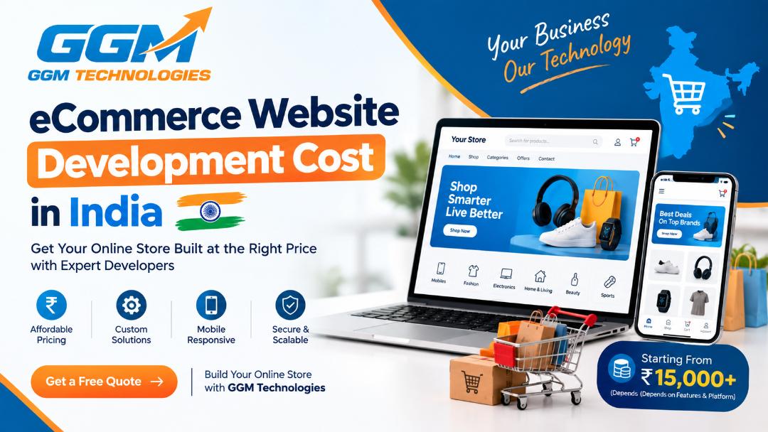 eCommerce Website Development Cost in India: Pricing Breakdown — GGM Technologies